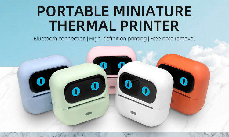 58mm Portable Bluetooth Thermal Label Printer, USB Label Maker, 203 DPI, Rechargeable