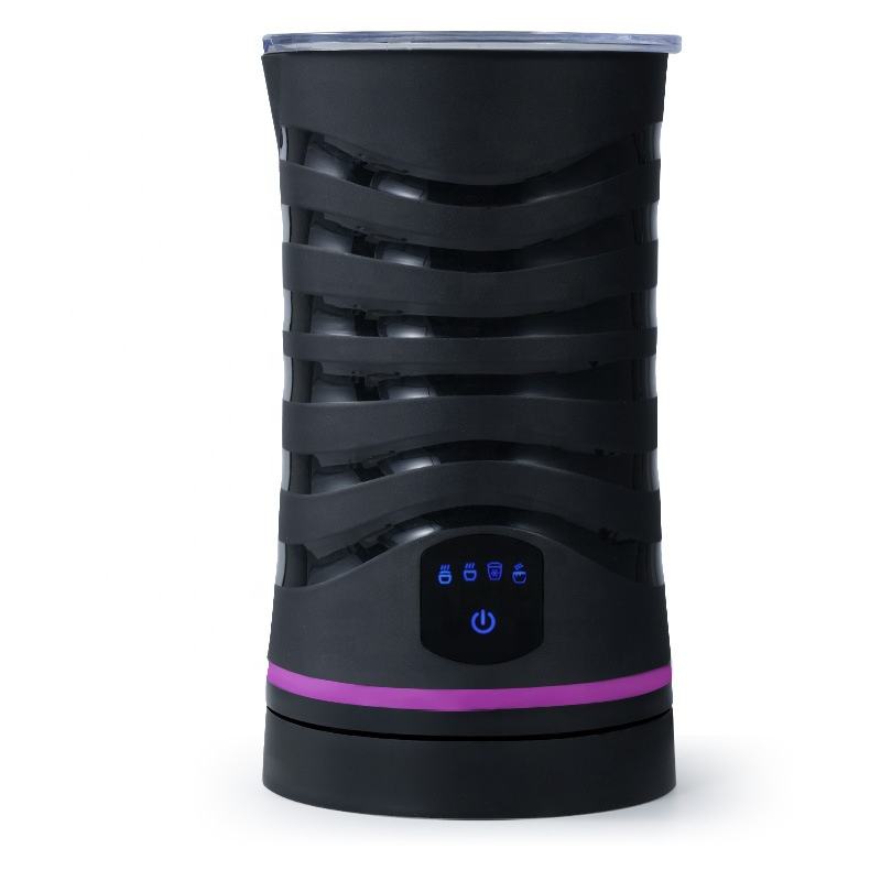4-in-1 Electric Milk Frother, Automatic Stainless Steel Milk Foam Maker, Touch Control, 400W