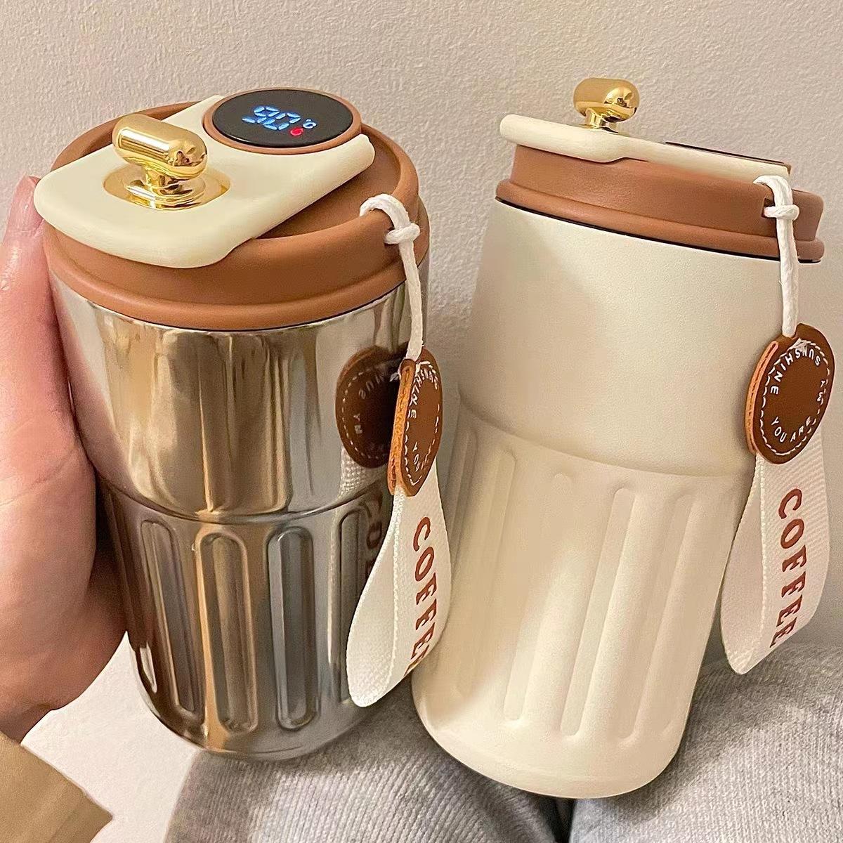 Smart Vacuum Insulated Stainless Steel Tumbler with LED Temperature Display