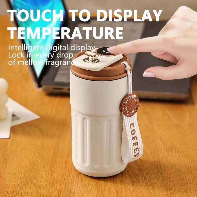 Smart Vacuum Insulated Stainless Steel Tumbler with LED Temperature Display