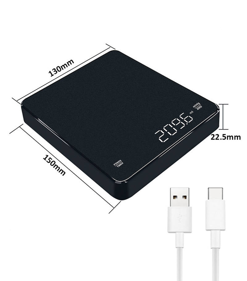 Black rectangular portable power bank with dimensions labeled 130mm, 150mm, and 22.5mm, plus text stating 250mH lithium battery capacity can be customized.