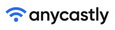 The Anycastly logo, featuring a blue wifi symbol next to the word 'anycastly' in black lowercase letters, set against a plain white background.